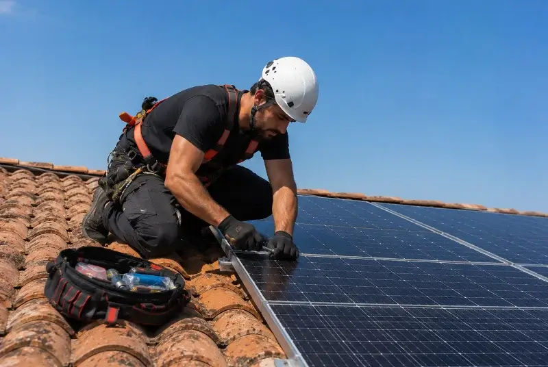 Maintenance et monitoring de panneaux solaires à Étrembières