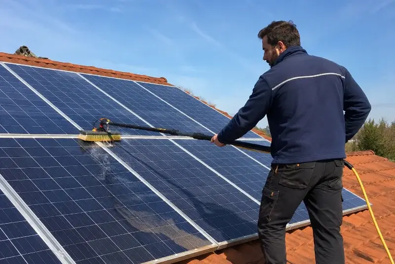 Nettoyage et entretien de panneaux solaires à Étrembières