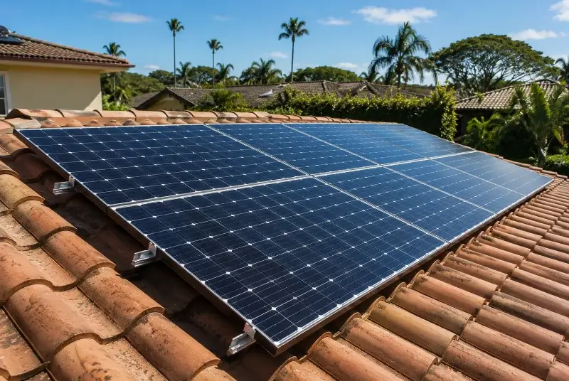 Installation de panneaux solaires à Étrembières